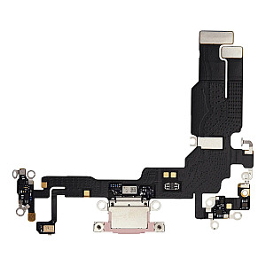 Charging Port Flex Cable - Pink OEM for iPhone 15