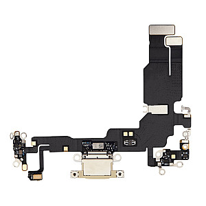 Charging Port Flex Cable - Yellow OEM for iPhone 15