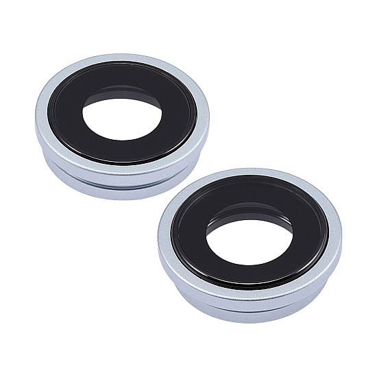 Rear Camera Lens with Bezel - Blue OEM for iPhone 15 / 15 Plus