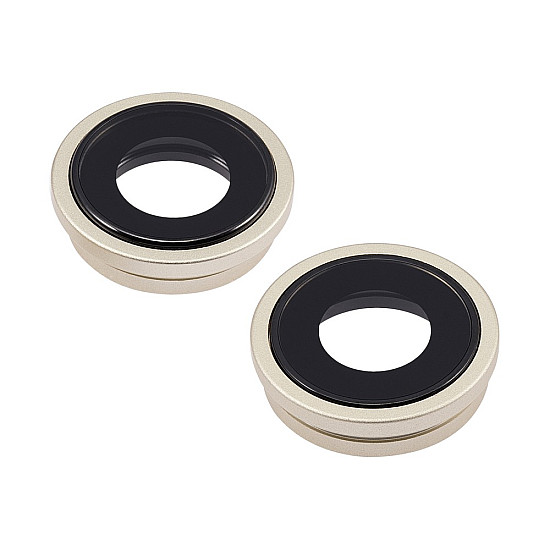 Rear Camera Lens with Bezel - Yellow OEM for iPhone 15 / 15 Plus