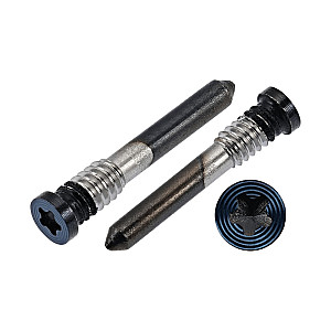 Bottom Pentalobe (*) Star Screws x 2 - Blue Titanium OEM for iPhone 15 Pro / 15 Pro Max Bottom Pentalobe (*) Star Screws x 2 - Blue Titanium OEM for iPhone 15 Pro / 15 Pro Max