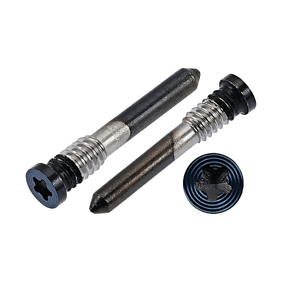 Bottom Pentalobe (*) Star Screws x 2 - Blue Titanium OEM for iPhone 15 Pro / 15 Pro Max