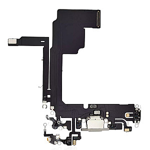 Charging Port Flex Cable - White OEM for iPhone 15 Pro