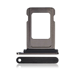 Sim Card Tray with Rubber Seal - Black Titanium OEM for iPhone 15 Pro / 15 Pro Max