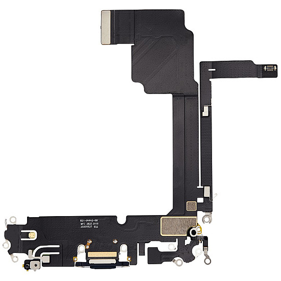 Charging Port with Microphone Flex Cable (OEM) - Blue Titanium for iPhone 15 Pro Max
