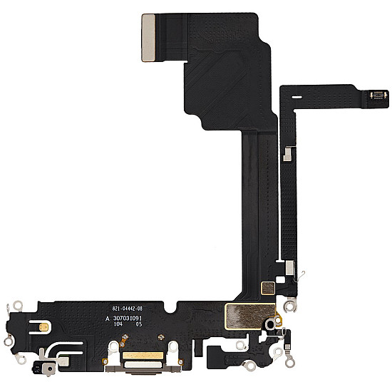 Charging Port with Microphone Flex Cable (OEM) - Natural Titanium for iPhone 15 Pro Max
