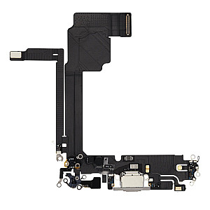 Charging Port Flex Cable - White OEM for iPhone 15 Pro Max Charging Port Flex Cable - White OEM for iPhone 15 Pro Max