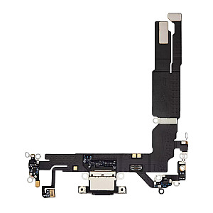 Charging Port Flex Cable - Black OEM for iPhone 16 Charging Port Flex Cable - Black OEM for iPhone 16