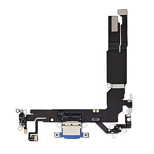 Charging Port Flex Cable - Blue OEM for iPhone 16 Charging Port Flex Cable - Blue OEM for iPhone 16