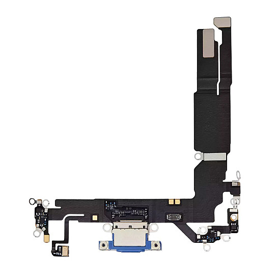 Charging Port with Microphone Flex Cable (OEM) - Ultramarine for iPhone 16