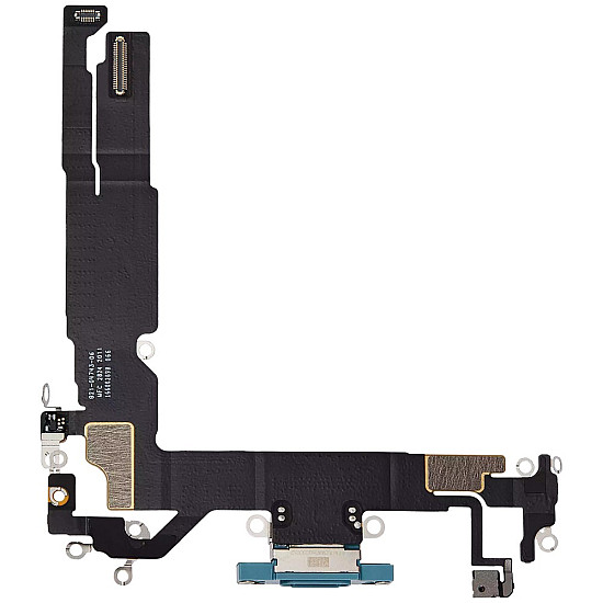 Charging Port with Microphone Flex Cable (OEM) - Teal for iPhone 16
