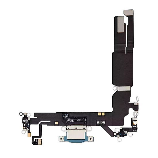 Charging Port with Microphone Flex Cable (OEM) - Teal for iPhone 16