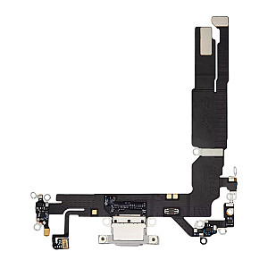 Charging Port Flex Cable - White OEM for iPhone 16 Charging Port Flex Cable - White OEM for iPhone 16