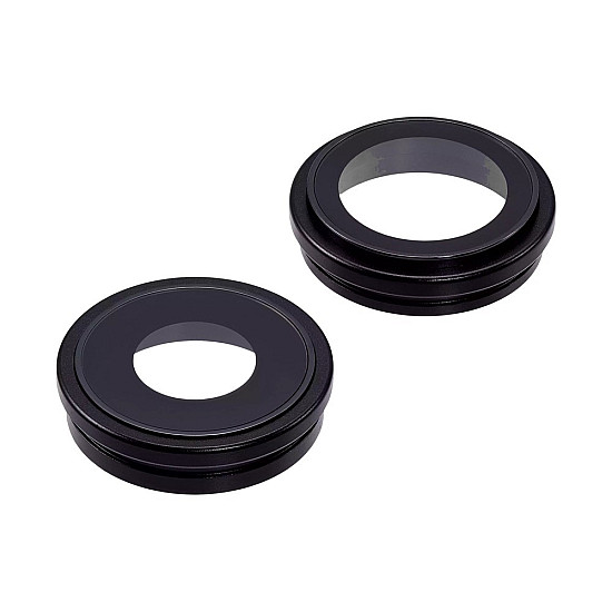 Rear Camera Lens with Bezel - Black OEM for iPhone 16 / 16 Plus