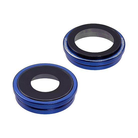 Rear Camera Lens with Bezel - Ultramarine OEM for iPhone 16 / 16 Plus