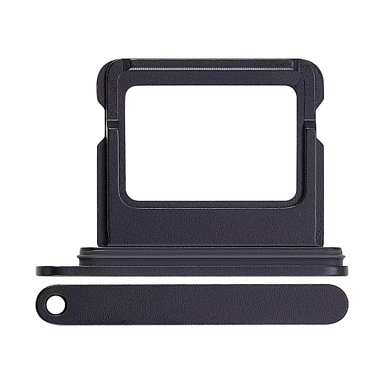 Sim Card Tray with Rubber Seal - Black OEM for iPhone 16 / 16 Plus