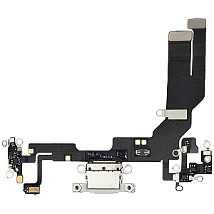 Charging Port Flex Cable - White OEM for iPhone 16e