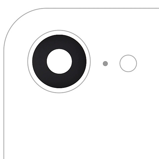 Rear Camera Sapphire Lens (Glass Only) OEM for iPhone 16e / 17e
