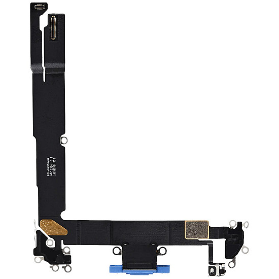 Charging Port with Microphone Flex Cable (OEM) - Ultramarine for iPhone 16 Plus