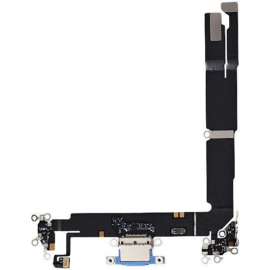 Charging Port with Microphone Flex Cable (OEM) - Ultramarine for iPhone 16 Plus