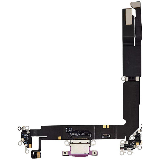 Charging Port with Microphone Flex Cable (OEM) - Pink for iPhone 16 Plus