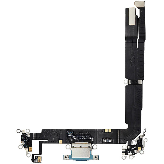 Charging Port with Microphone Flex Cable (OEM) - Teal for iPhone 16 Plus