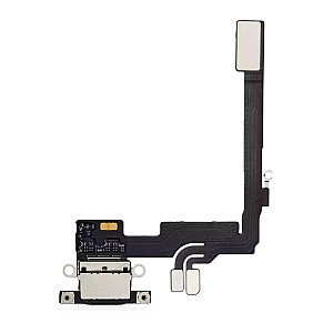 Charging Port Flex Cable - Black OEM for iPhone 16 Pro Charging Port Flex Cable - Black OEM for iPhone 16 Pro