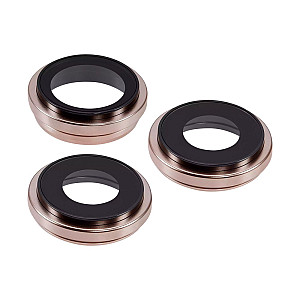 Rear Camera Lens with Bezel - Desert Titanium OEM for iPhone 16 Pro / 16 Pro Max