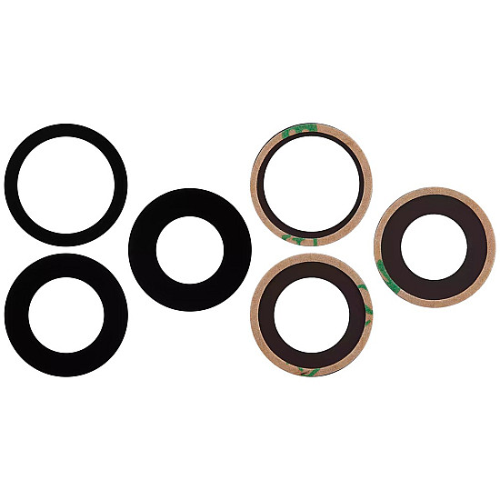 Rear Camera Sapphire Lens (Glass Only 3 Pieces) OEM for iPhone 16 Pro / 16 Pro Max