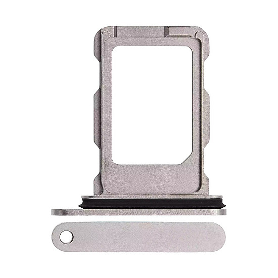 Sim Card Tray with Rubber Seal - Natural Titanium OEM for iPhone 16 Pro / 16 Pro Max