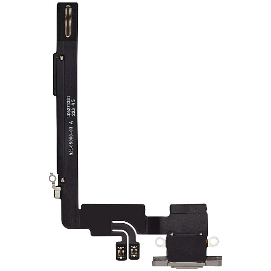 Charging Port with Microphone Flex Cable (OEM) - Natural Titanium for iPhone 16 Pro Max