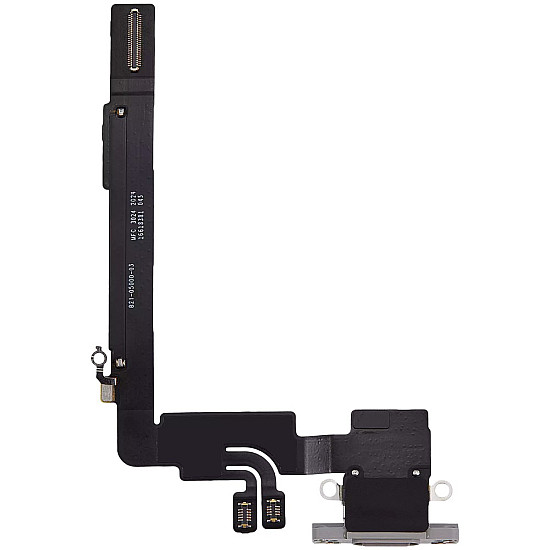 Charging Port with Microphone Flex Cable (OEM) - White Titanium for iPhone 16 Pro Max