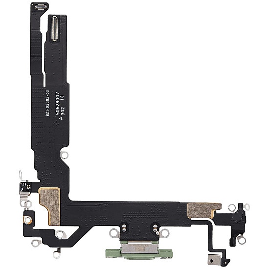 Charging Port with Microphone Flex Cable (OEM) - Sage for iPhone 17