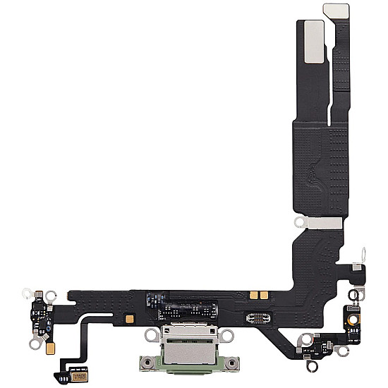 Charging Port with Microphone Flex Cable (OEM) - Sage for iPhone 17