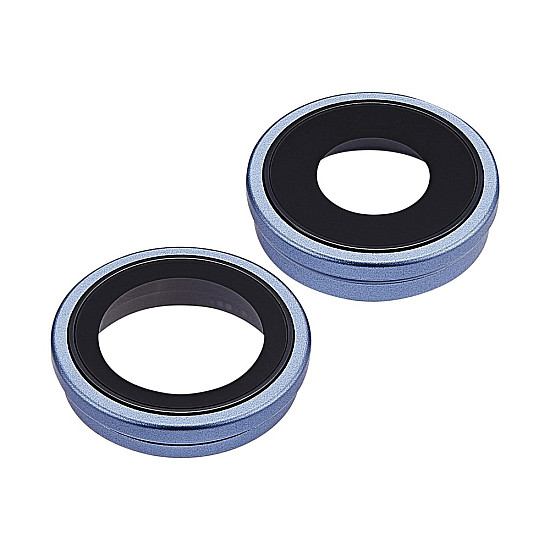 Rear Camera Lens with Bezel - Mist Blue OEM for iPhone 17