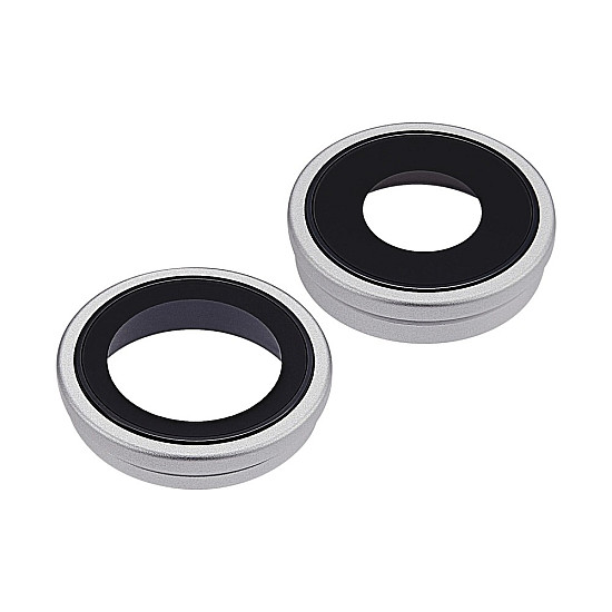 Rear Camera Lens with Bezel - White OEM for iPhone 17