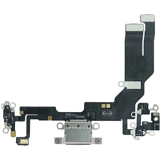 Charging Port with Microphone Flex Cable (OEM) - Pink for iPhone 17e