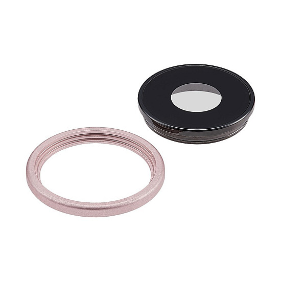 Rear Camera Lens with Bezel - Soft Pink OEM for iPhone 17e
