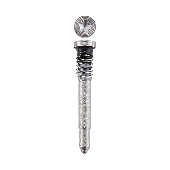 Bottom Pentalobe (*) Star Screws x 2 - Silver OEM for iPhone 17 Pro / 17 Pro Max