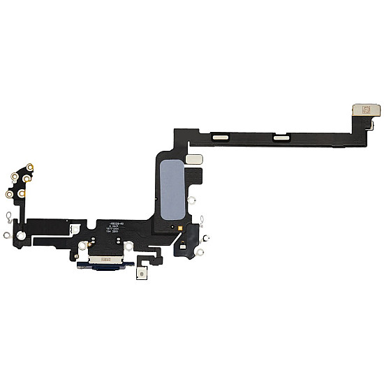 Charging Port with Microphone Flex Cable (OEM) - Deep Blue for iPhone 17 Pro (Nano-SIM)