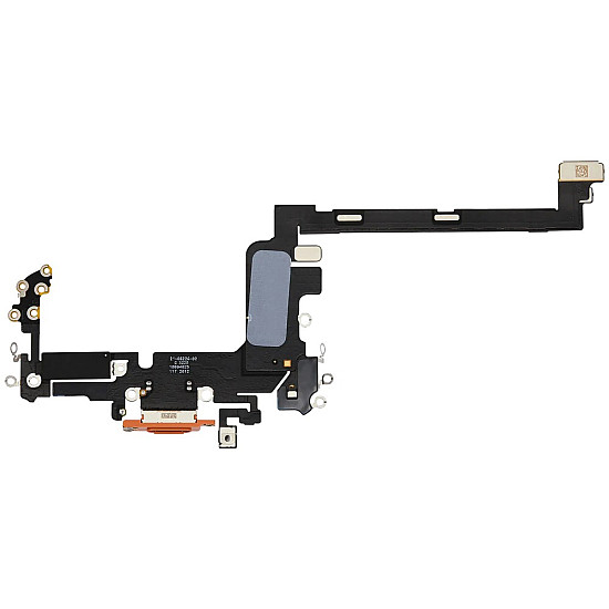 Charging Port with Microphone Flex Cable (OEM) - Cosmic Orange for iPhone 17 Pro (Nano-SIM)