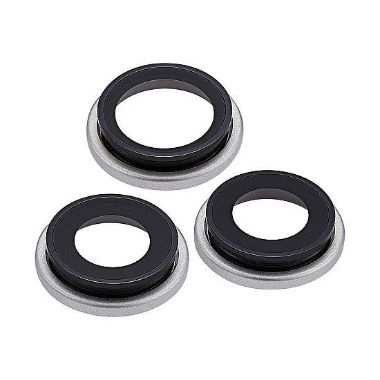 Rear Camera Lens with Bezel - Silver OEM for iPhone 17 Pro / 17 Pro Max