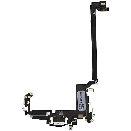 Charging Port with Microphone Flex Cable (OEM) - Deep Blue for iPhone 17 Pro Max (Nano-SIM)