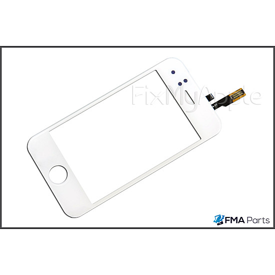 Glass Touch Screen Digitizer - White (With Adhesive) for iPhone 3G