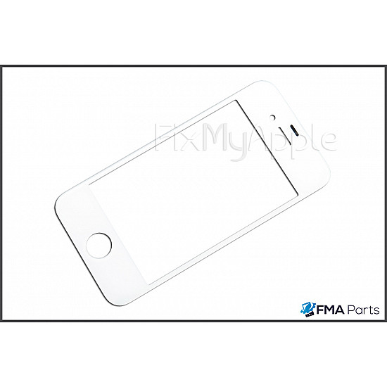 Front Glass - White for iPhone 4