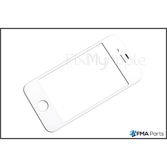 Front Glass - White for iPhone 4