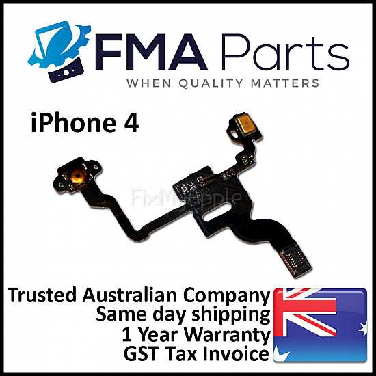 Power Button Proximity Light Sensor Flex Cable with Microphone for iPhone 4