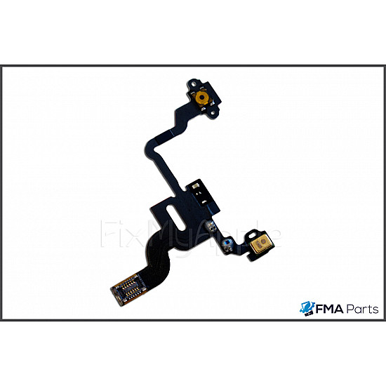 Power Button Proximity Light Sensor Flex Cable with Microphone OEM for iPhone 4