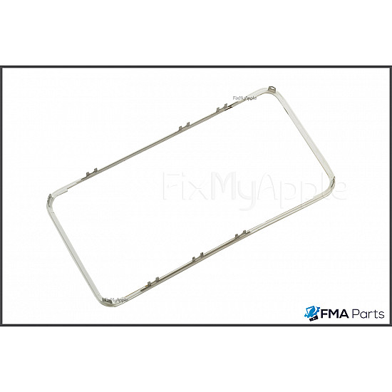 Front Glass Digitizer Bezel - White for iPhone 4S