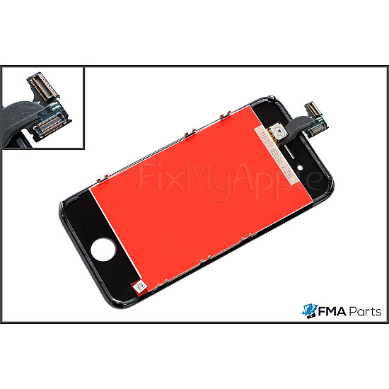 LCD Touch Screen Digitizer Assembly - Black [Premium Aftermarket] (With Adhesive) for iPhone 4S